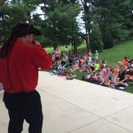 Captain silly entertaining children