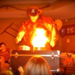 Captain silly entertaining children with magic