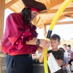 Captain silly entertaining children